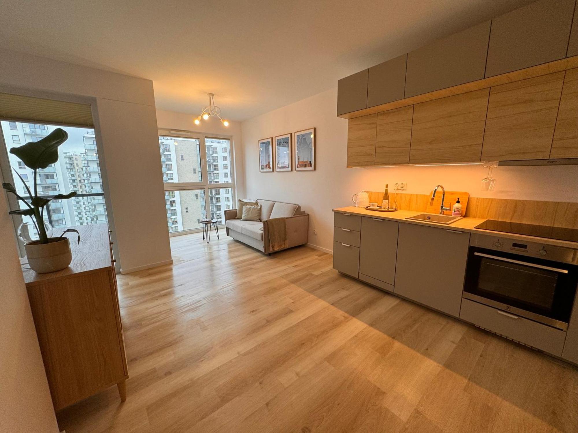 Amber Apartment On 14 Floor Gdansk Exterior photo